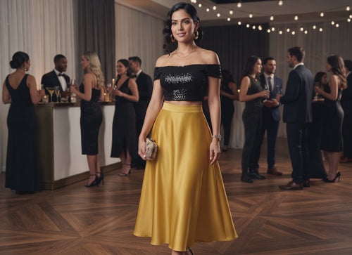 Maxi Falda Aura de Satin