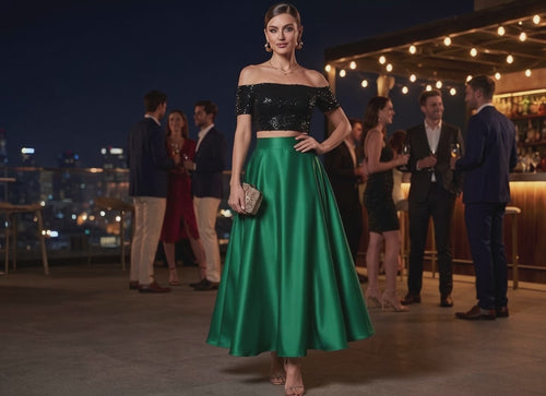 Maxi Falda Aura de Satin