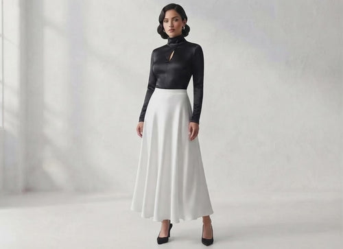 Maxi Falda Aura de Satin